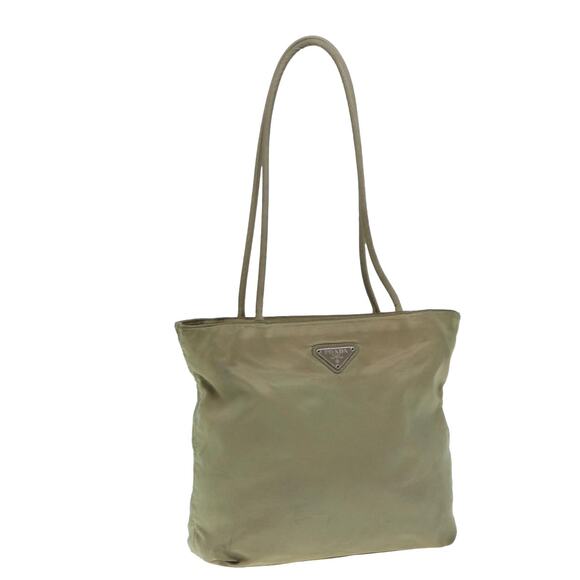 PRADA Tote Bag Nylon Beige - Picture 1 of 16